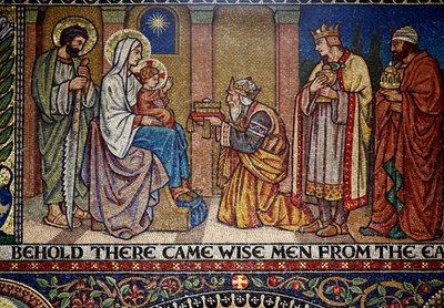 Droitwich, Chiesa del Sacro Cuore e Santa Caterina: Mosaici di Frank Peacock e Gabriel Pippet, anni 1920 da Unknown
